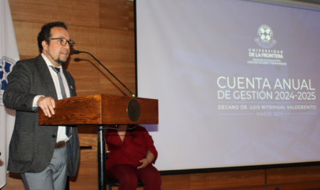 Decano FECSH UFRO presenta Cuenta Anual de Gestión 2024-2025